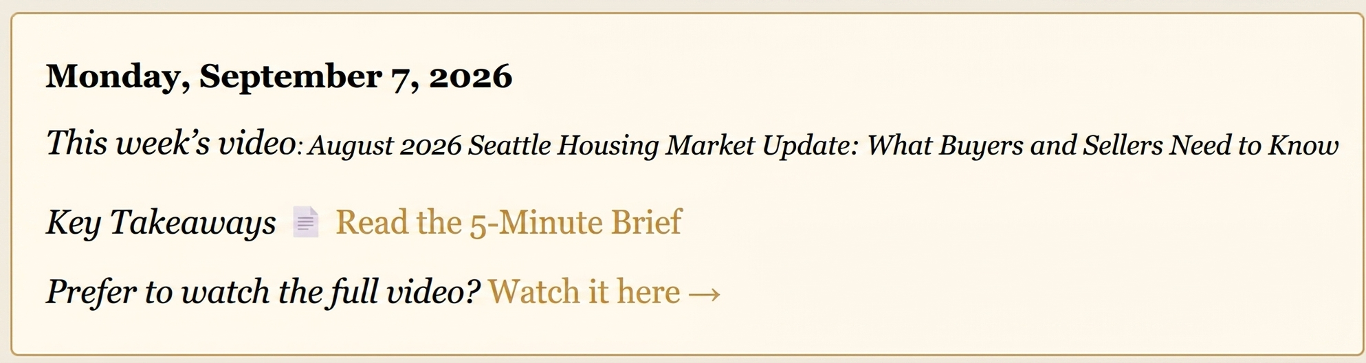 Real estate content example
