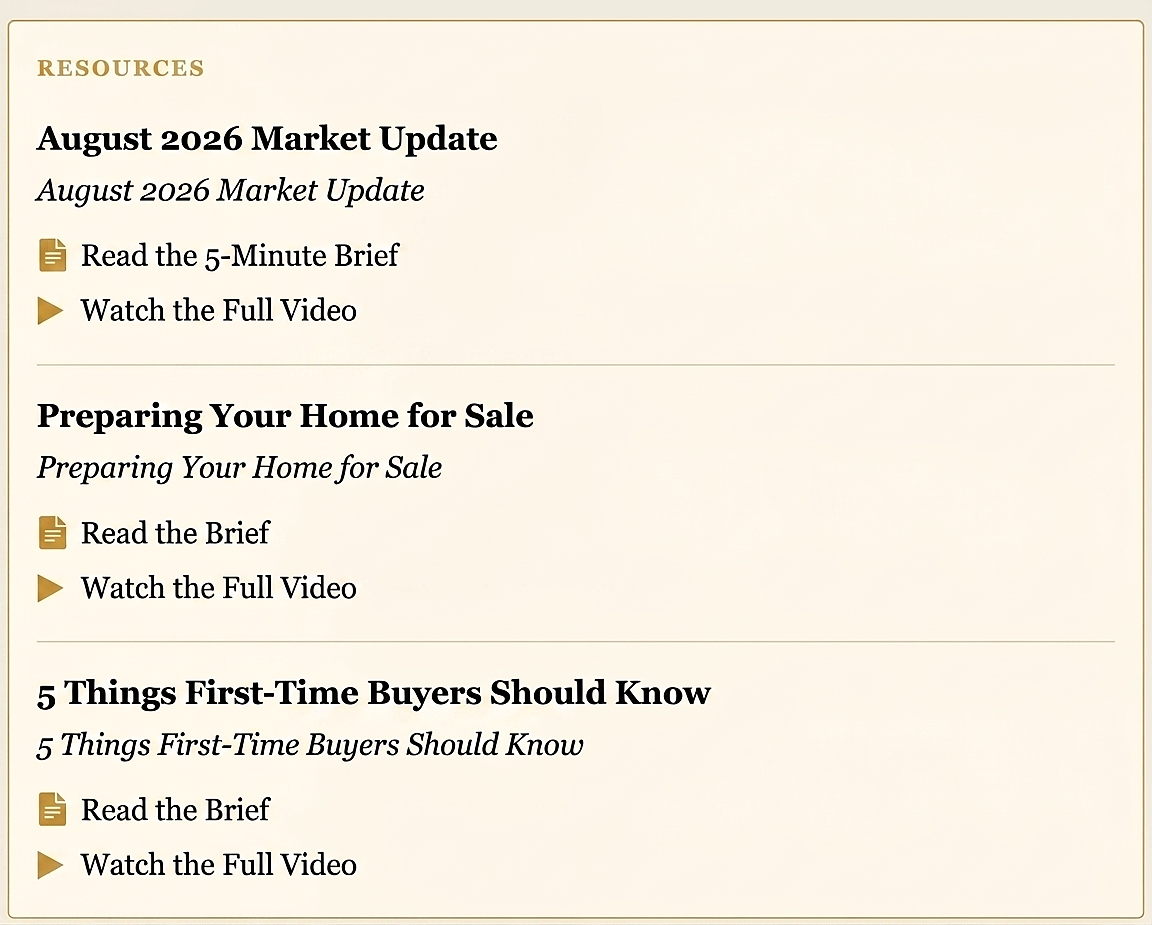 Real estate content example